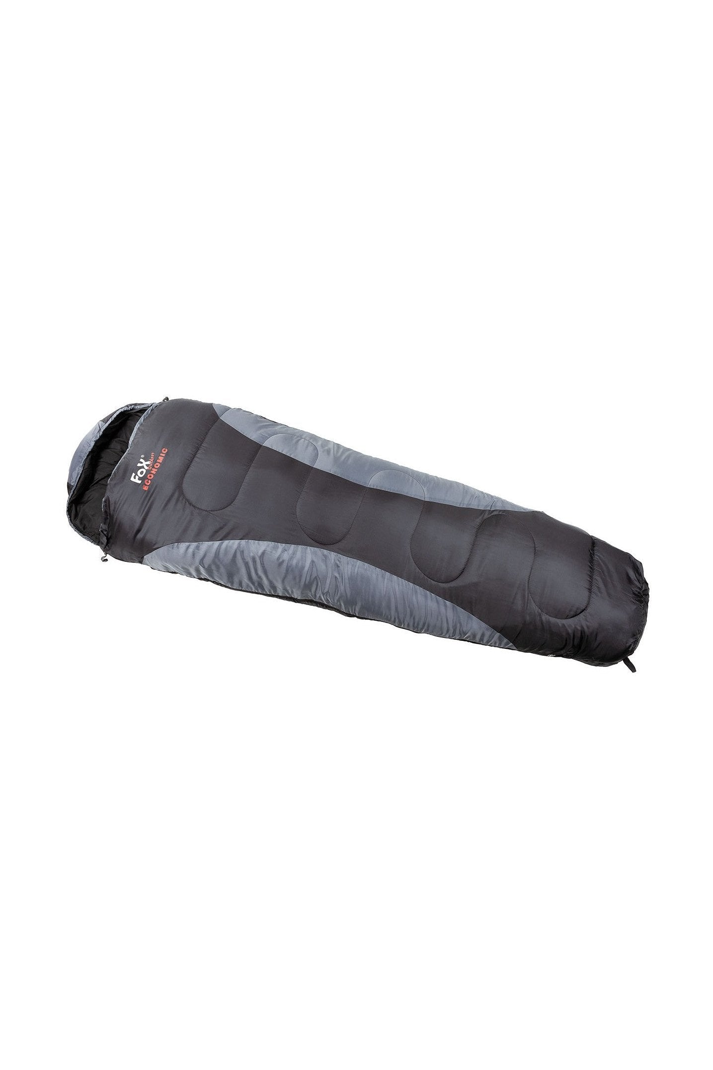 FOX OUTDOOR Mumienschlafsack, "Economic", schwarz-grau - INVICTUSLEGIO
