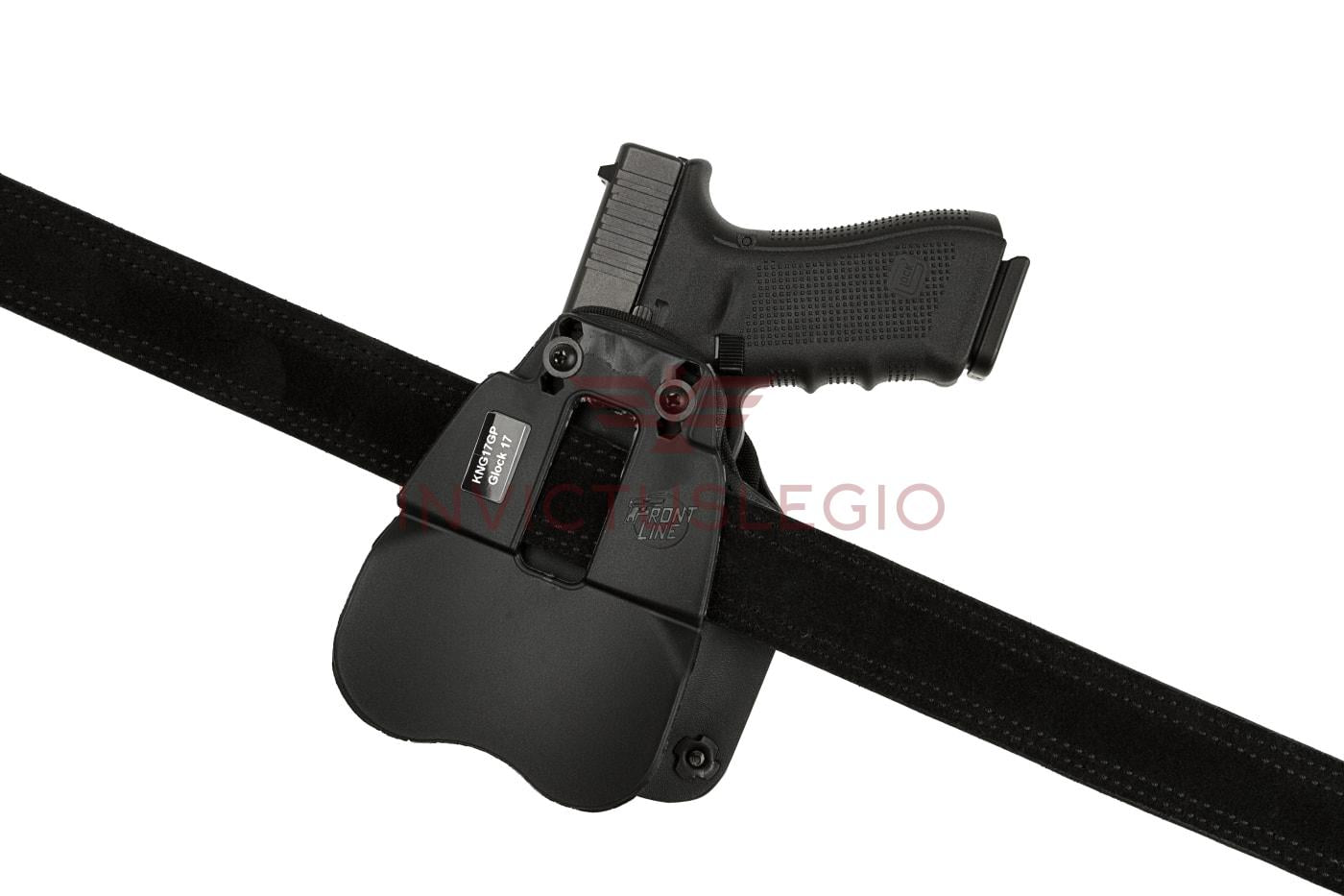Frontline KNG OPEN TOP HOLSTER FÜR GLOCK 17 GTL PADDLE - INVICTUSLEGIO
