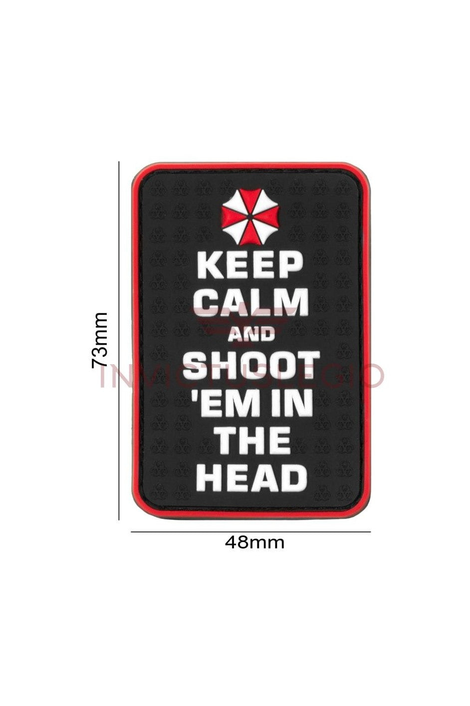 JTG KEEP CALM AND SHOOT RUBBER PATCH - INVICTUSLEGIO
