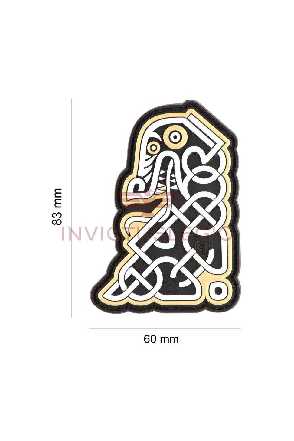 JTG NORTHMAN TRIBAL DRAGON SHIP HEAD RUBBER PATCH - INVICTUSLEGIO