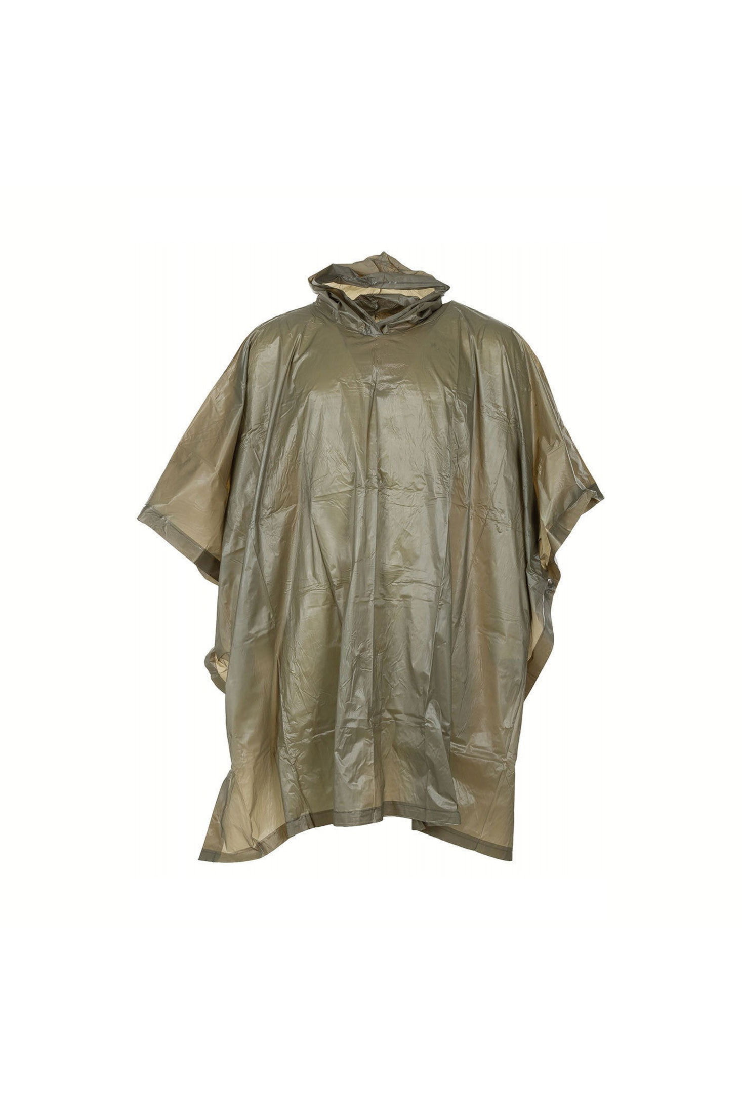 Poncho, vinyle, olive, env. 200 x 127 cm, 0,12 mm