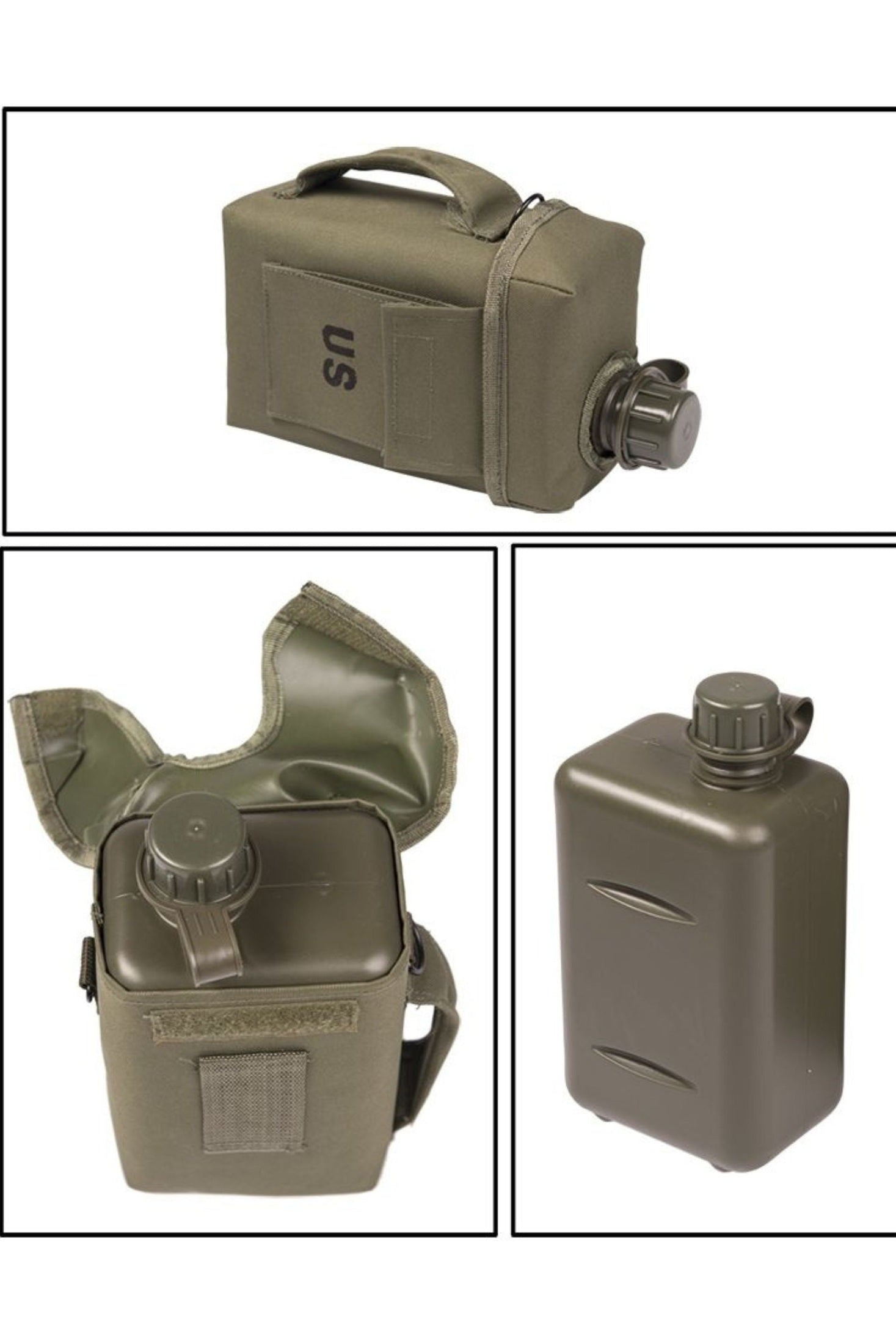 Cantine MIL-TEC carrée PATROL 2l avec couvercle et sangle