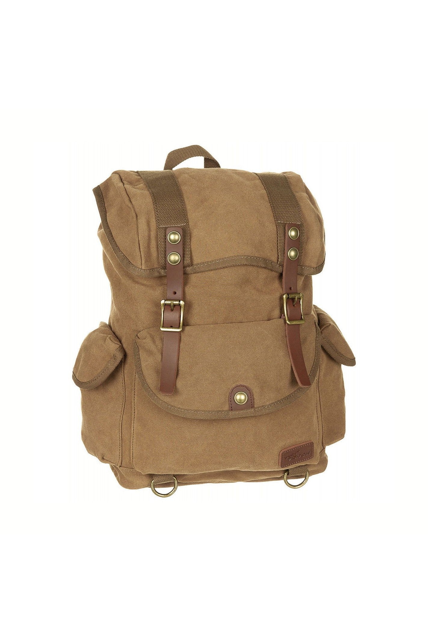 PureTrash Rucksack Canvas, "PT", Braun - INVICTUSLEGIO