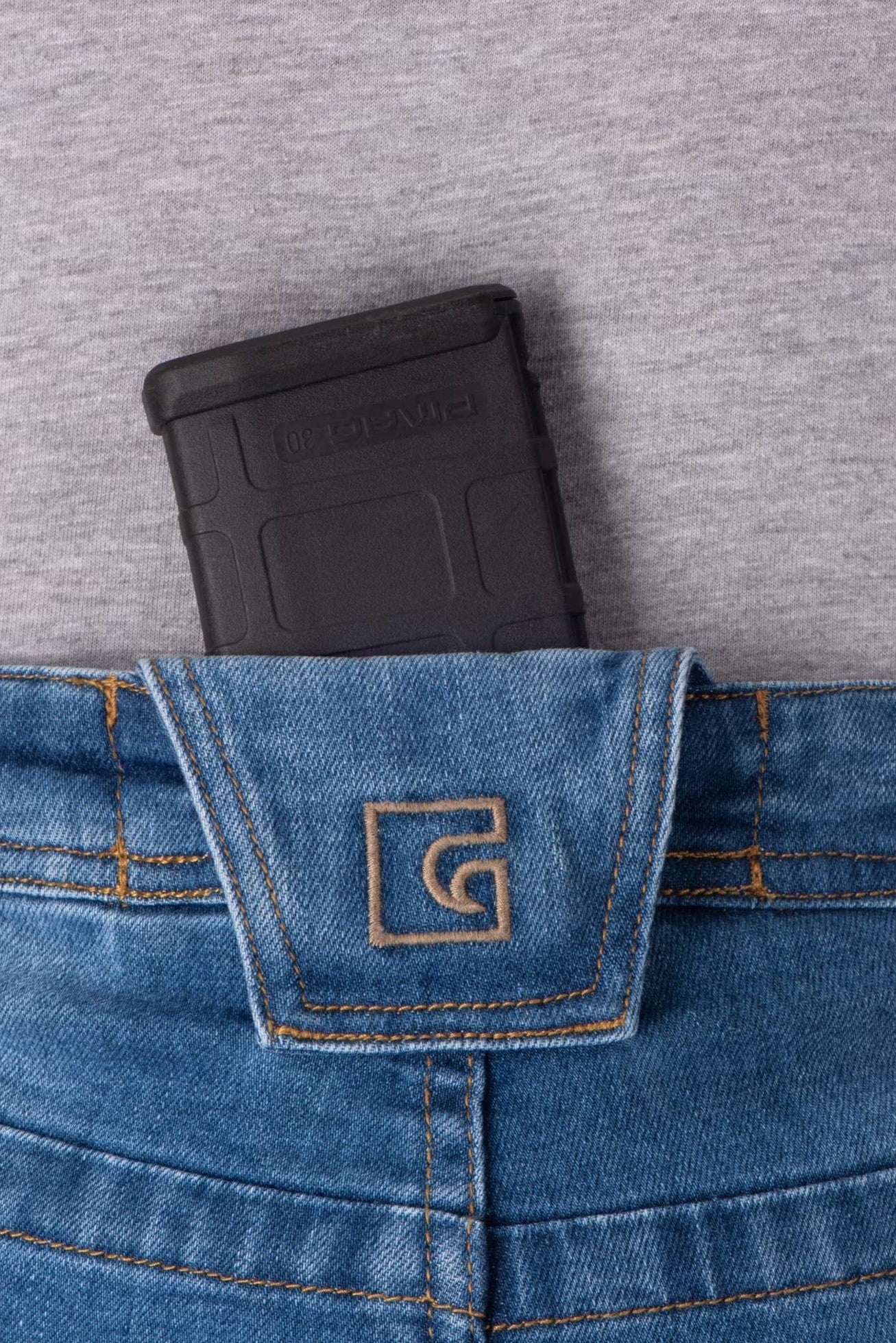 Clawgear BLUE DENIM TACTICAL FLEX JEANS Mid Blue Washed