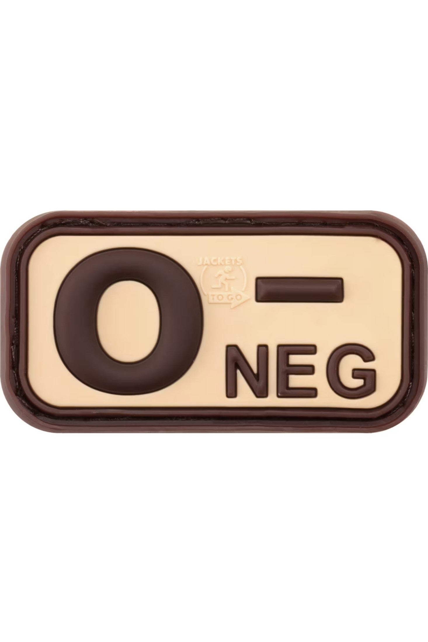 JTG Bloodtype Rubber Patch 0 Neg