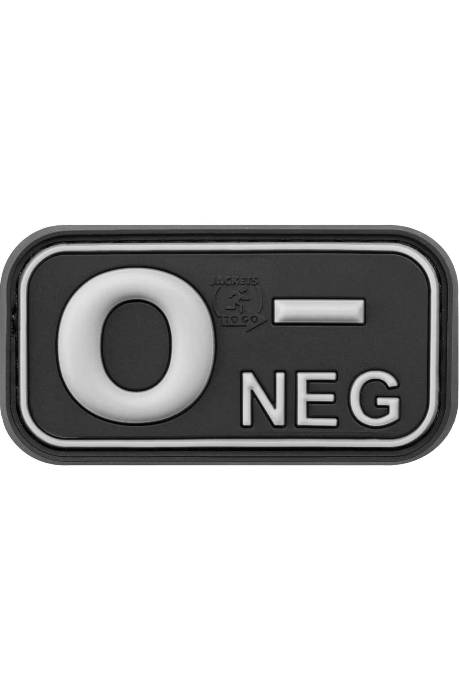 JTG Bloodtype Rubber Patch 0 Neg