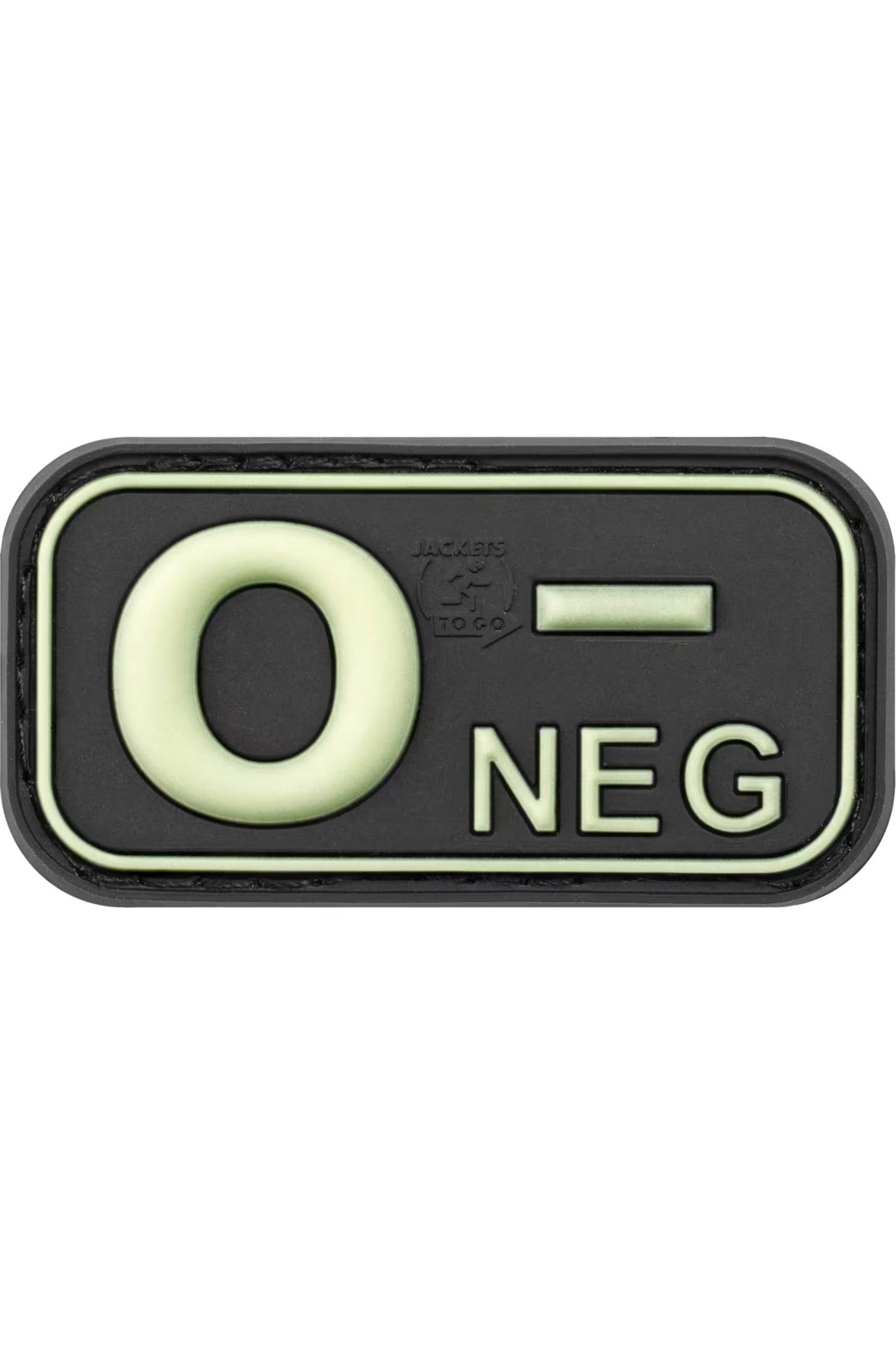 JTG Bloodtype Rubber Patch 0 Neg