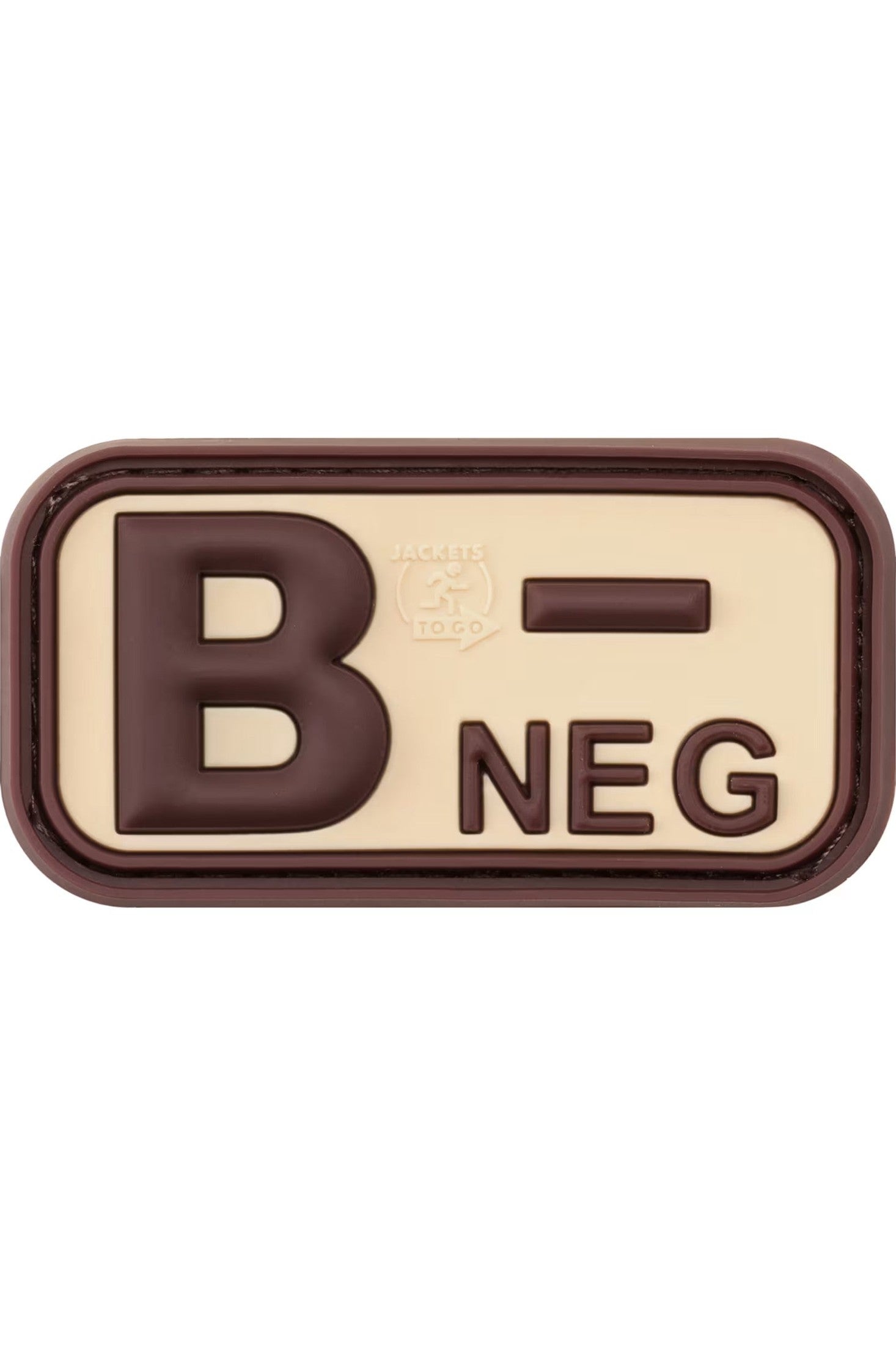 JTG Bloodtype Rubber Patch B Neg