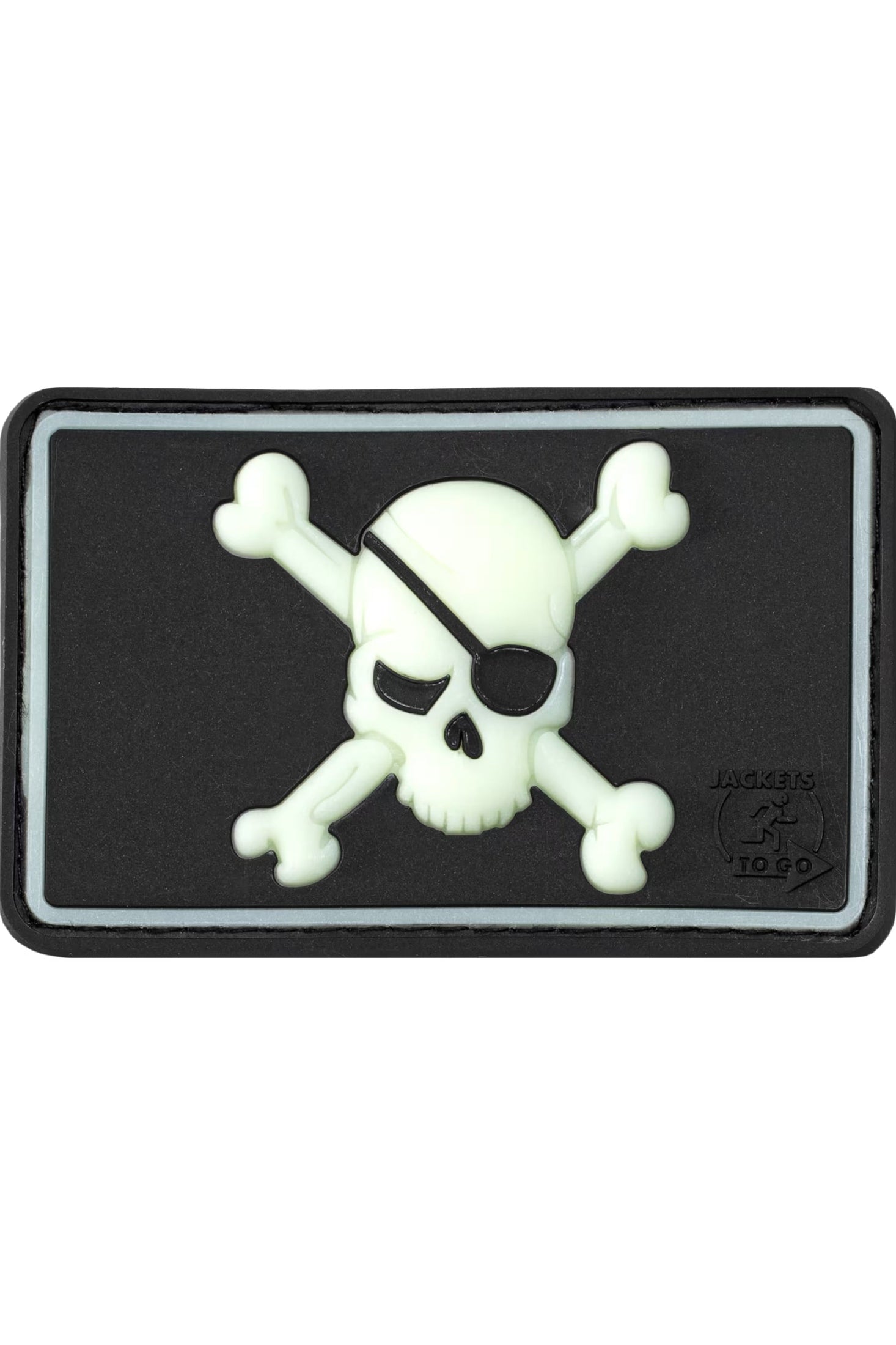 JTG Pirate Skull Rubber Patch