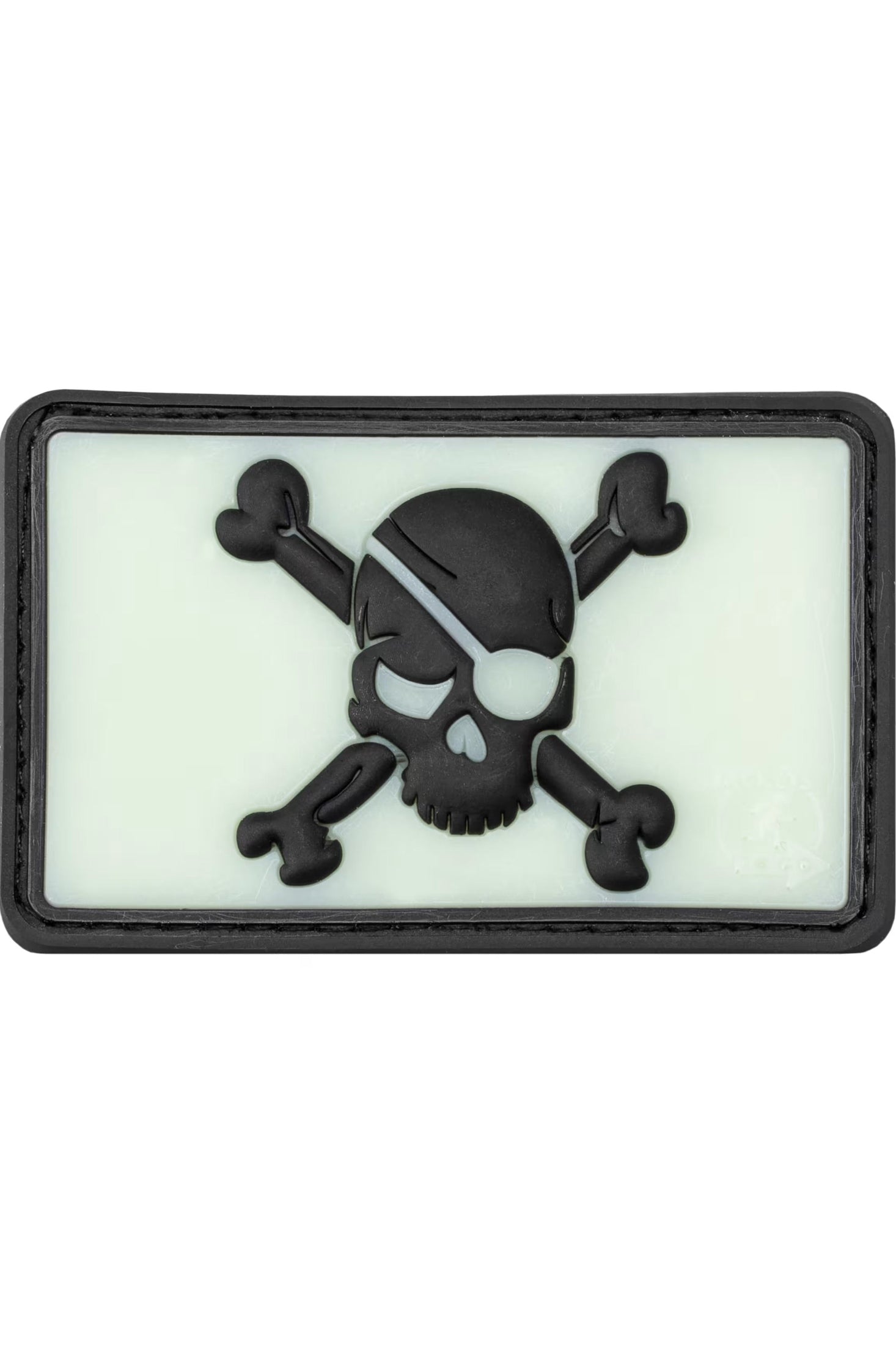 JTG Pirate Skull Rubber Patch