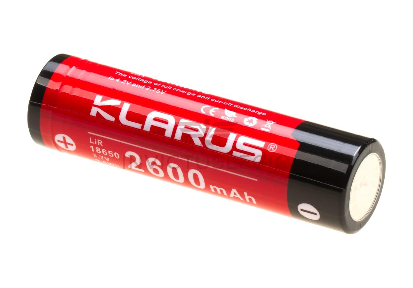 Klarus 18650 BATTERY 3.7V 2600MAH