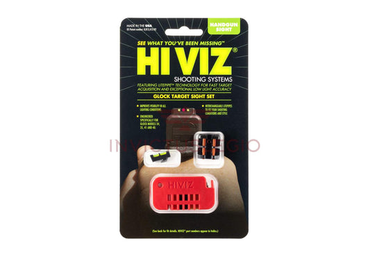 HIVIZ FIBER SIGHT SET FOR GLOCK 17/19 - INVICTUSLEGIO