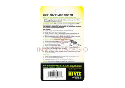 HIVIZ FIBER SIGHT SET FOR GLOCK 17/19 - INVICTUSLEGIO