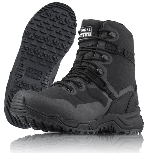 Altama - Militärstiefel mit seitlichem Reißverschluss SWAT Alpha Fury 8 '' - Hoch - Schwarz - INVICTUSLEGIO
