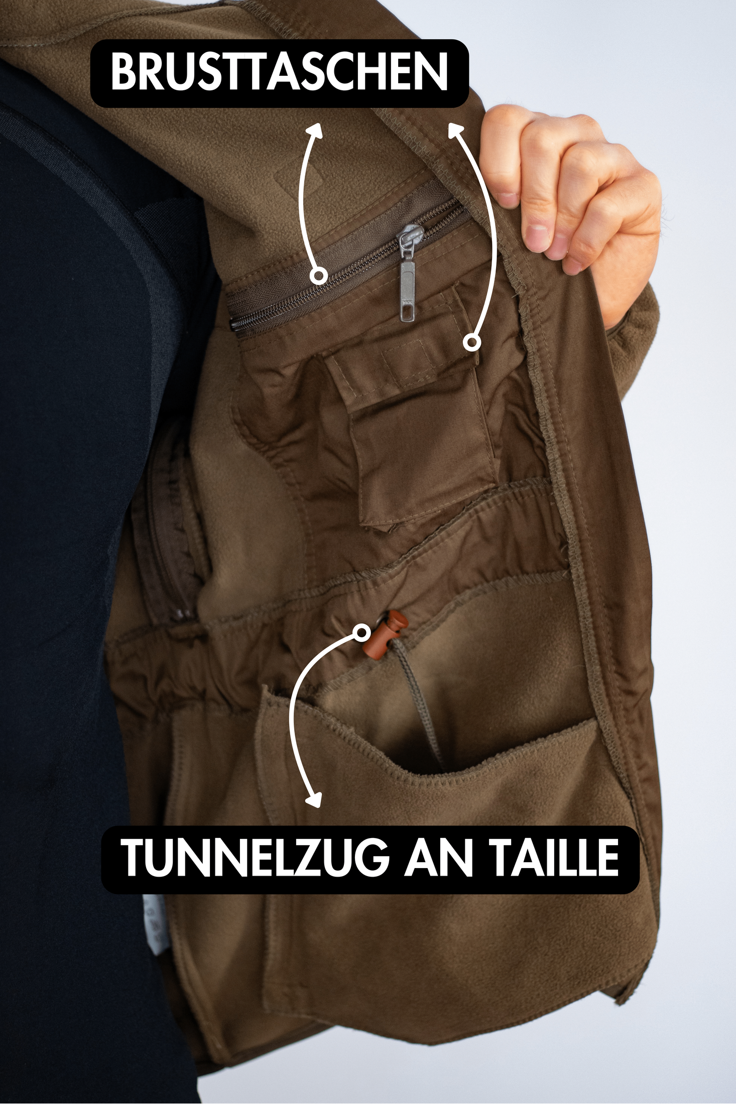 Fleece-Jacke, "Alpin", oliv
