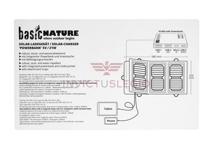 BasicNature SOLAR CHARGER POWERBANK - INVICTUSLEGIO