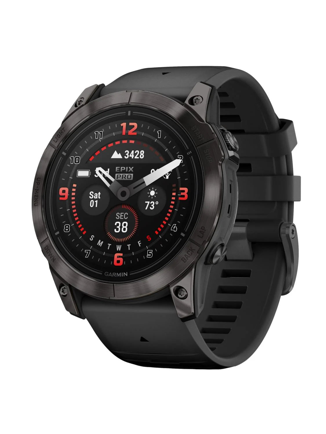 epix™ Pro (Gen 2) – Sapphire Edition | 51mm, Schwarz/Carbongrau Titan DLC mit QuickFit®-Silikon-Armband 26 mm - INVICTUSLEGIO