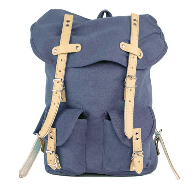 Cotton Hiking Backpack with Real Leather Stripping 15L ESSL - INVICTUSLEGIO