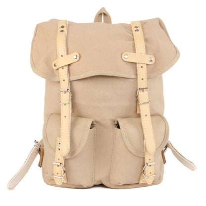 Cotton Hiking Backpack with Real Leather Stripping 15L ESSL - INVICTUSLEGIO