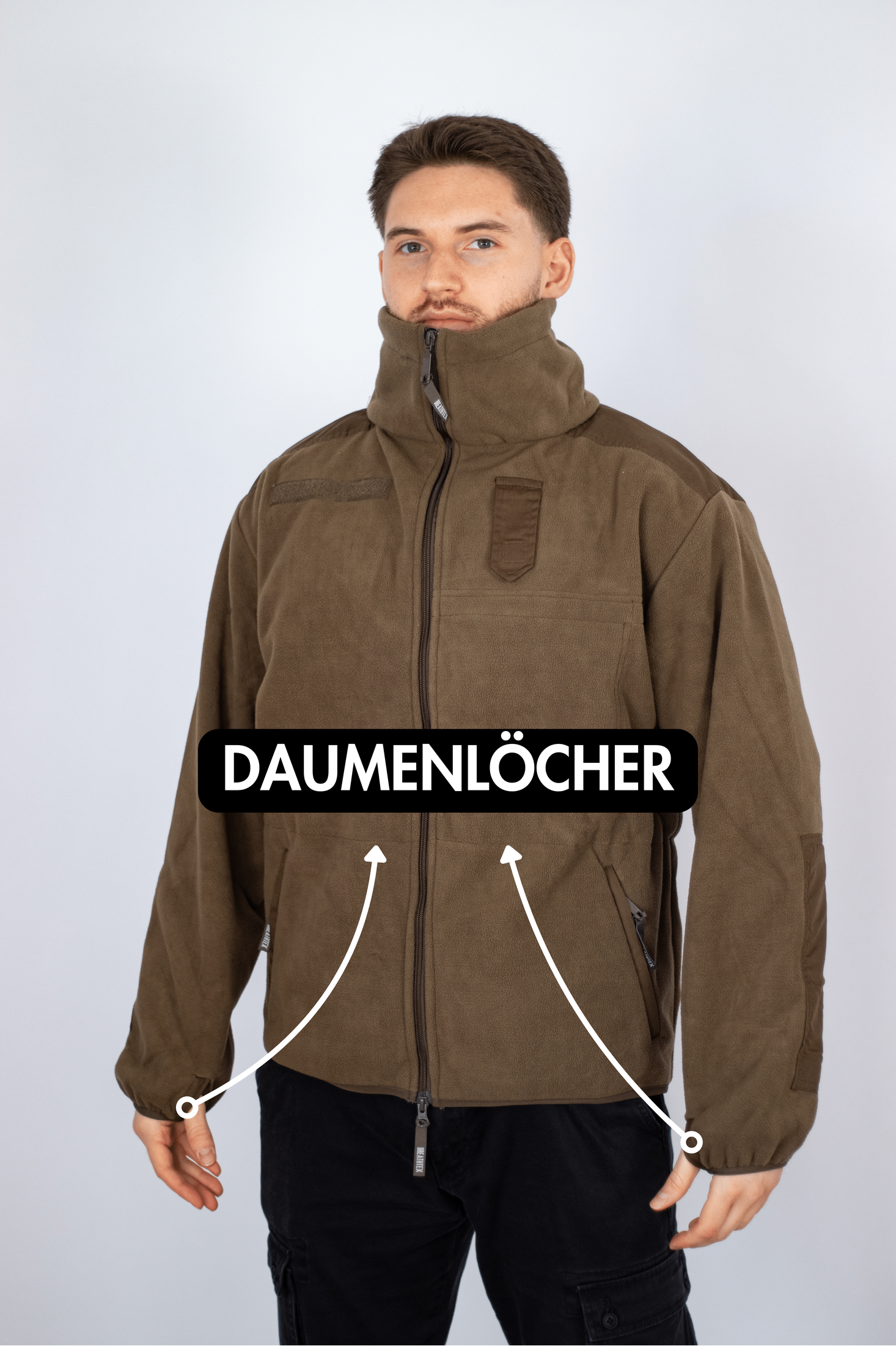 Fleece-Jacke, "Alpin", oliv