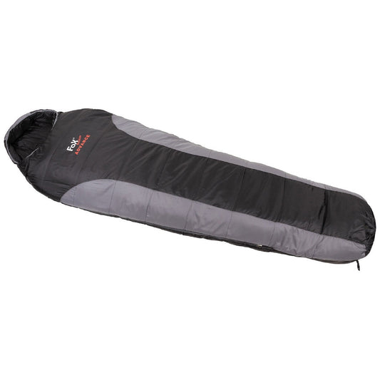 FOX OUTDOOR Mumienschlafsack, "Advance", schwarz-grau - INVICTUSLEGIO