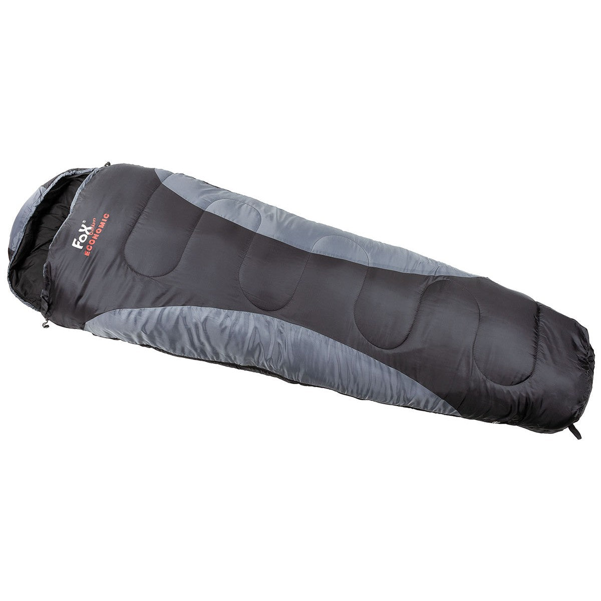 FOX OUTDOOR Mumienschlafsack, "Economic", schwarz-grau - INVICTUSLEGIO