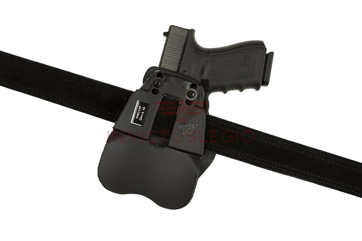 Frontline KNG OPEN TOP HOLSTER FÜR GLOCK 19 PADDLE - INVICTUSLEGIO