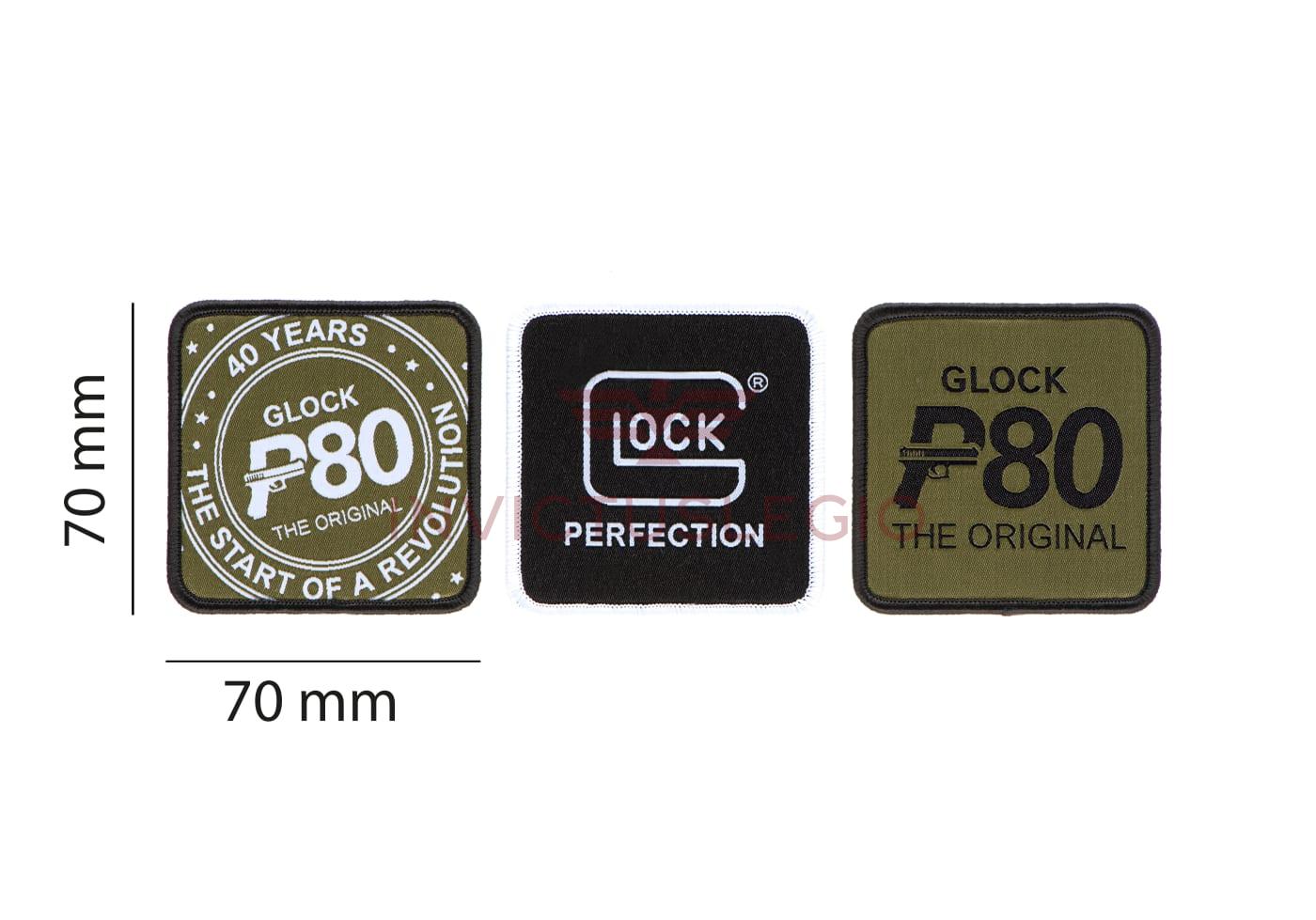 Glock GLOCK P80 PATCHES SET - INVICTUSLEGIO