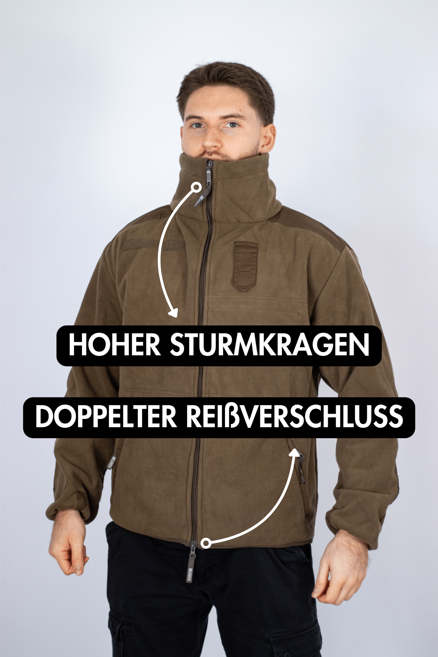 Fleece-Jacke, "Alpin", oliv