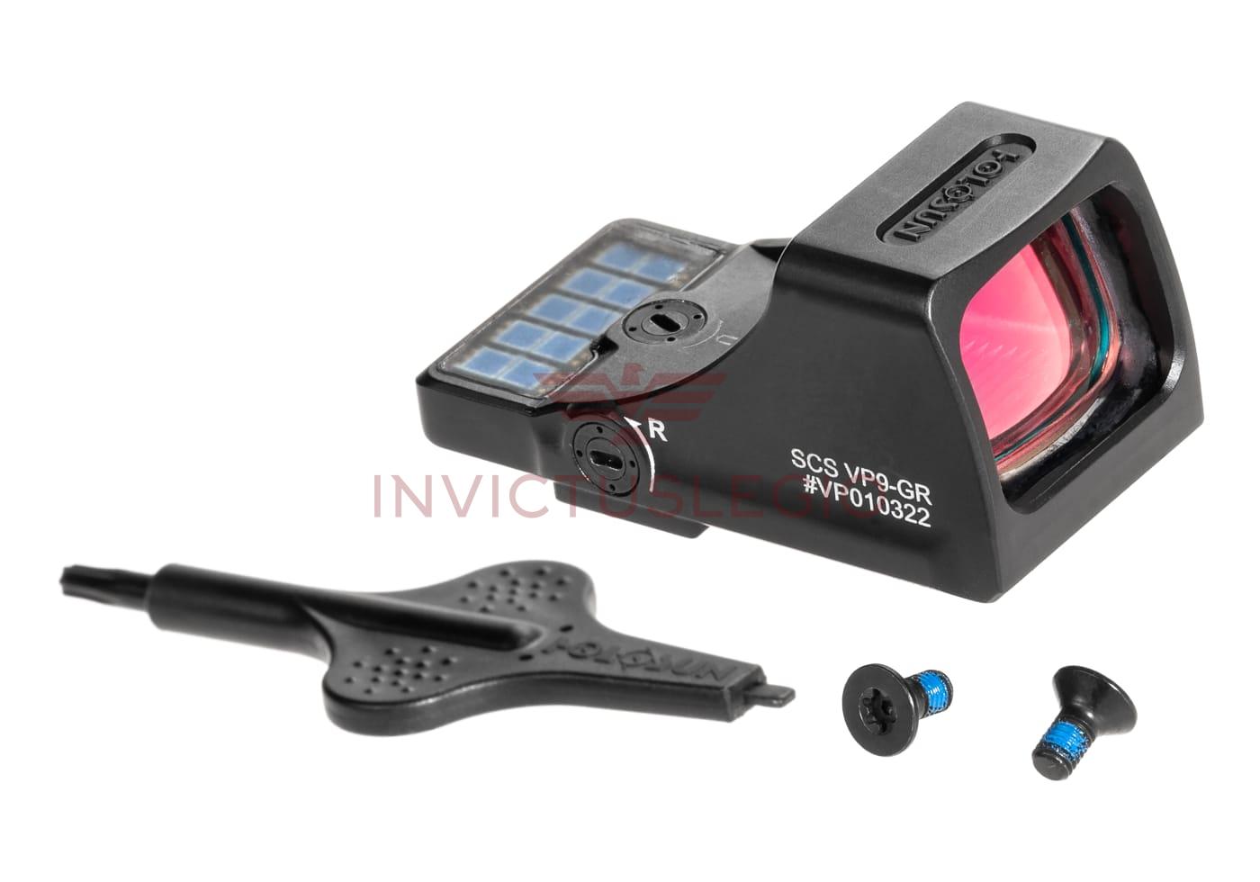 Holosun SCS SOLAR GREEN CIRCLE DOT SIGHT H&K VP9 FOOTPRINT - INVICTUSLEGIO
