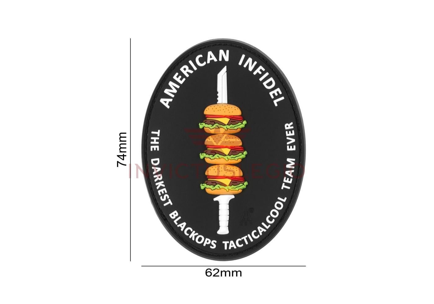 JTG AMERICAN INFIDEL RUBBER PATCH - INVICTUSLEGIO