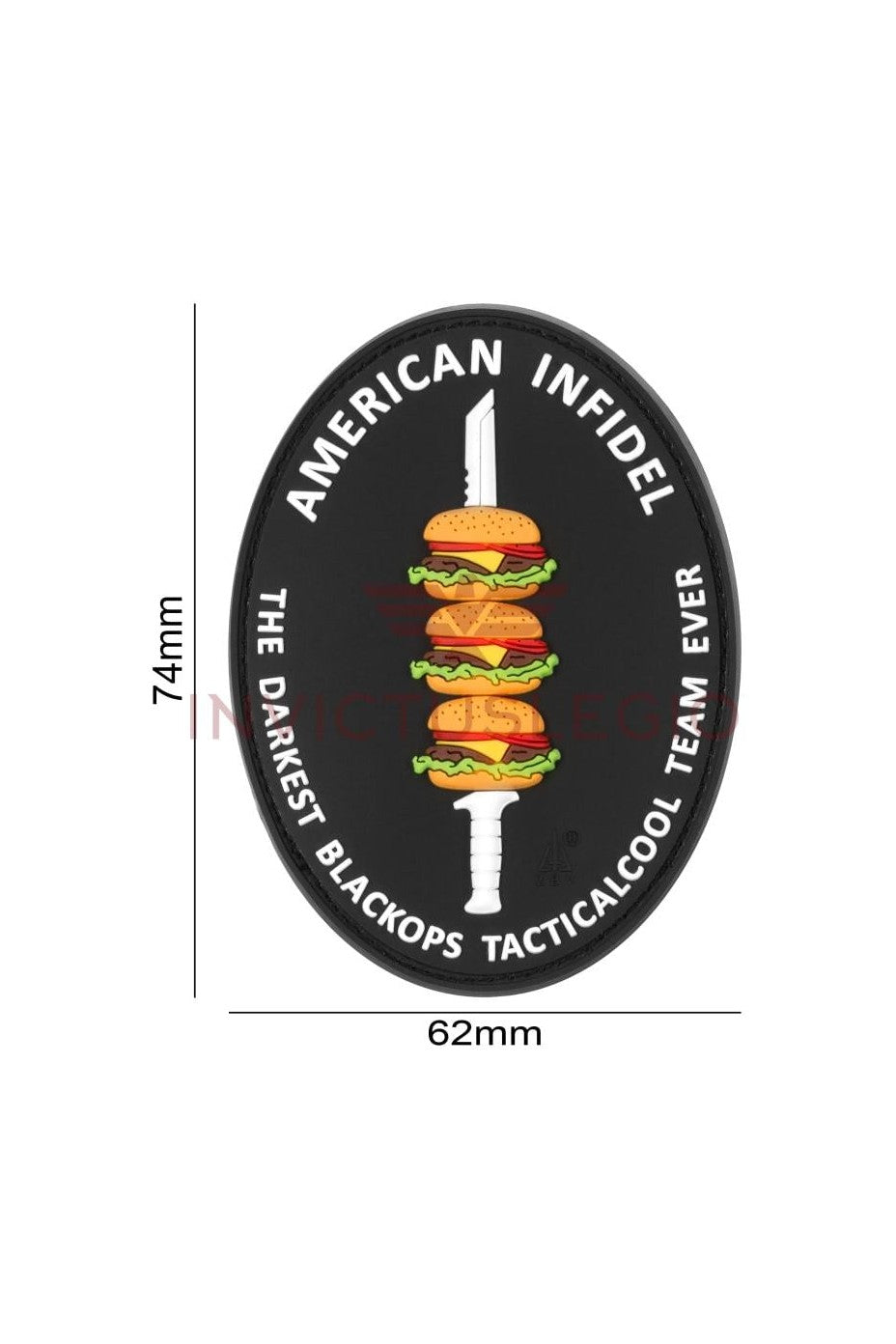 JTG AMERICAN INFIDEL RUBBER PATCH - INVICTUSLEGIO