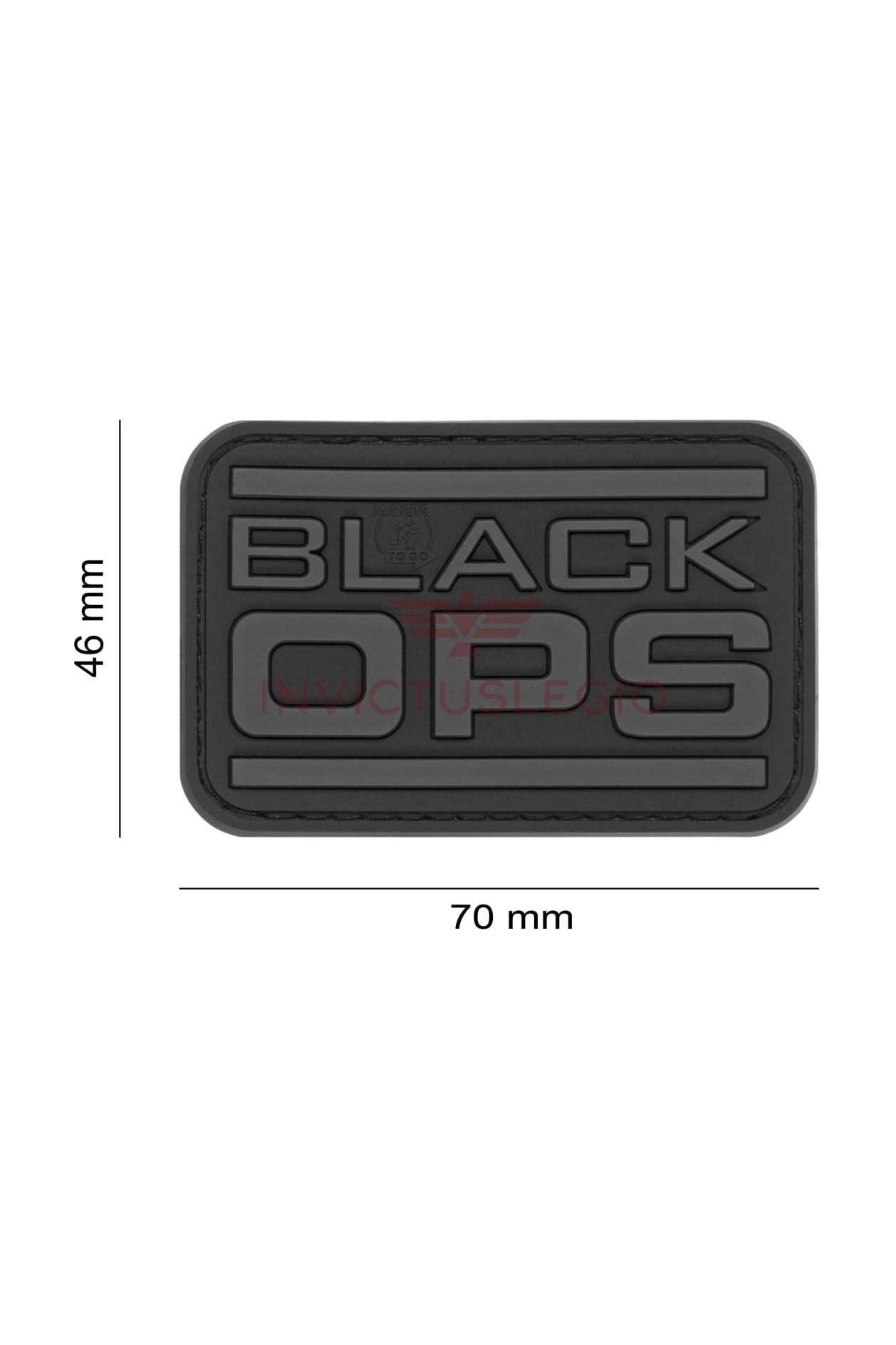 JTG BLACK OPS RUBBER PATCH - INVICTUSLEGIO