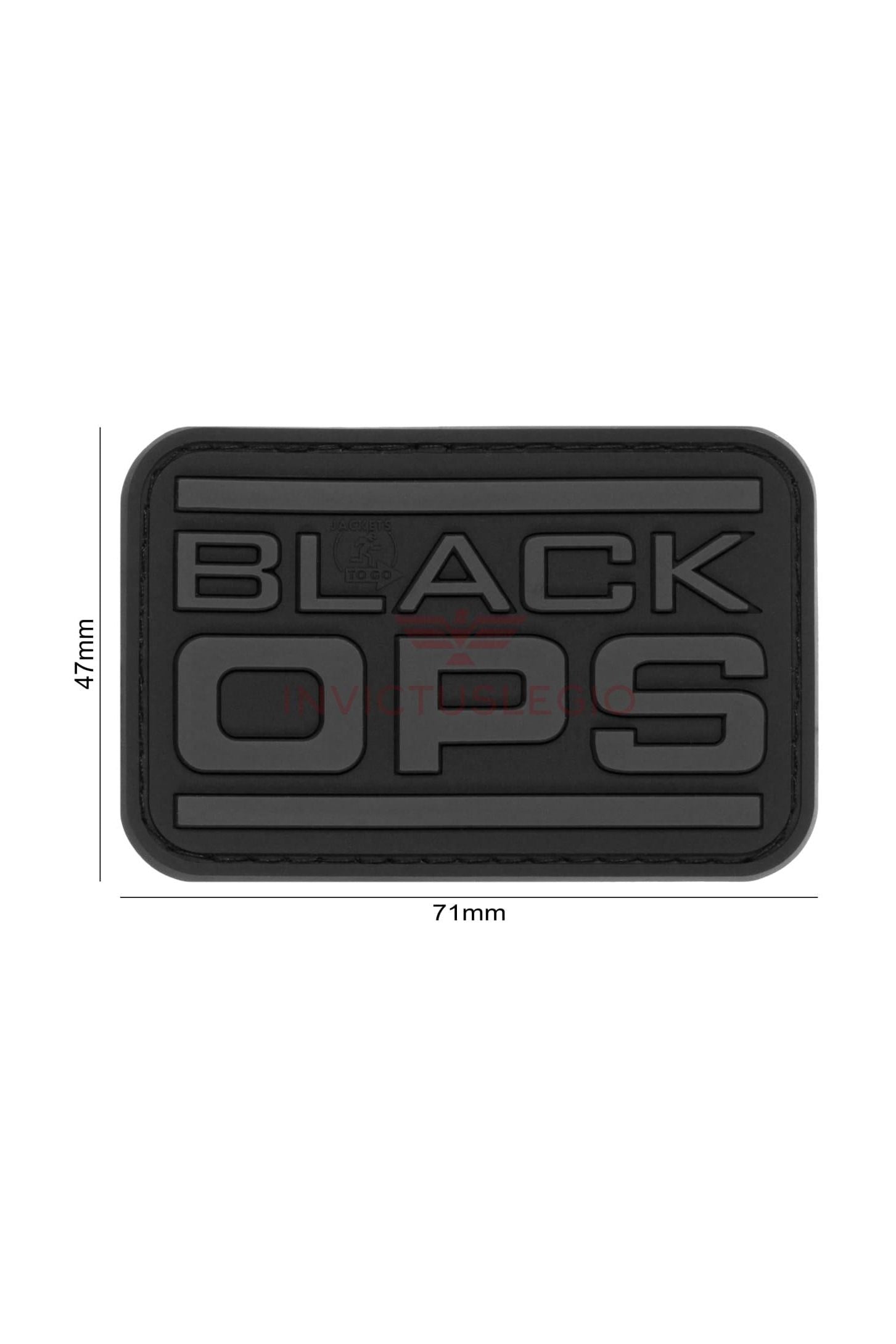 JTG BLACK OPS RUBBER PATCH - INVICTUSLEGIO