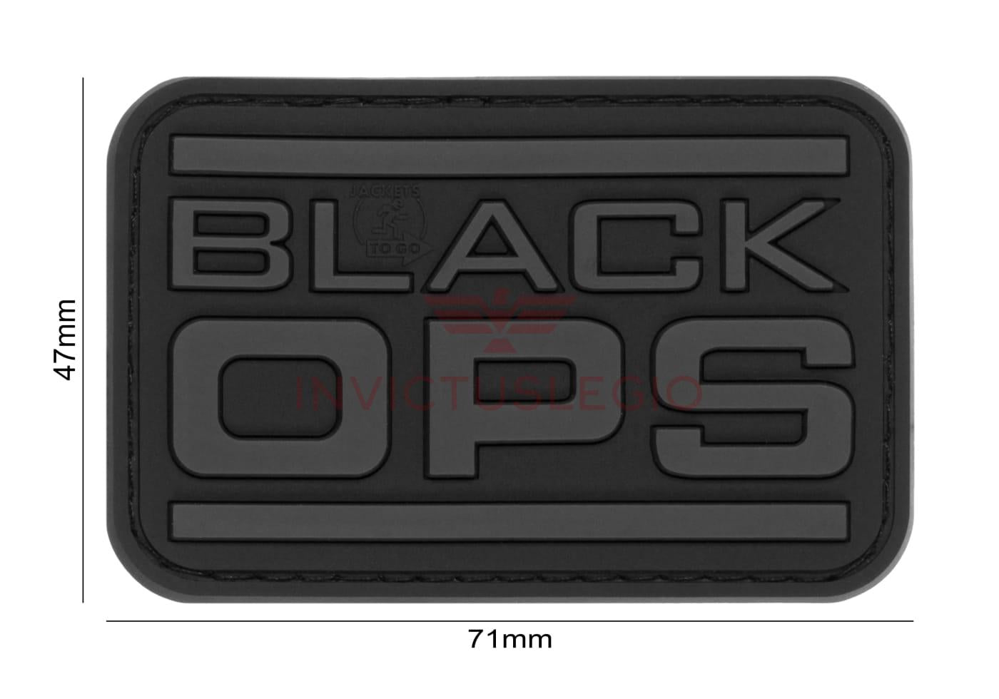 JTG BLACK OPS RUBBER PATCH - INVICTUSLEGIO