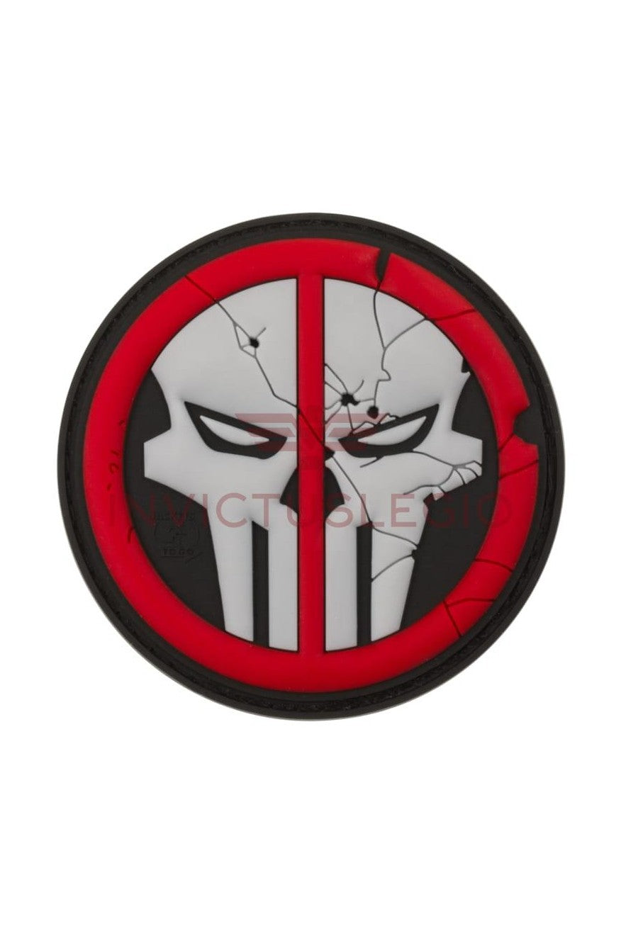 JTG DEATHPOOL SKULL RUBBER PATCH - INVICTUSLEGIO