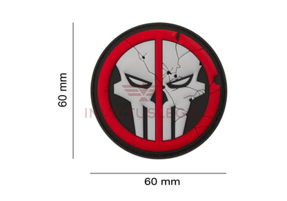 JTG DEATHPOOL SKULL RUBBER PATCH - INVICTUSLEGIO