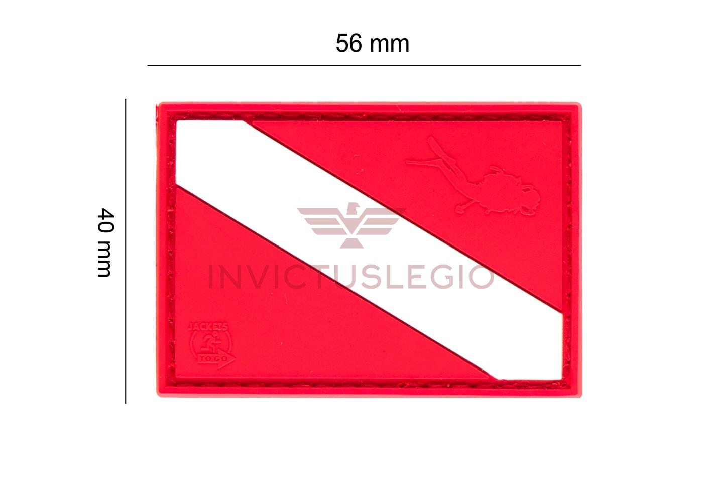 JTG DIVER DOWN FLAG RUBBER PATCH - INVICTUSLEGIO