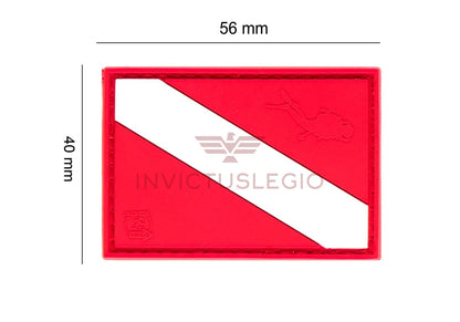 JTG DIVER DOWN FLAG RUBBER PATCH - INVICTUSLEGIO