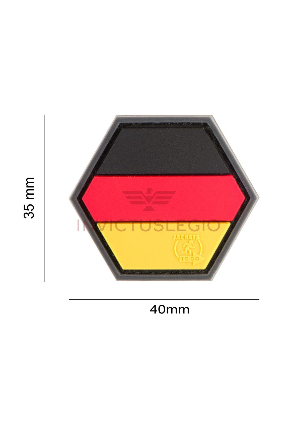 JTG GERMAN FLAG HEXAGON RUBBER PATCH - INVICTUSLEGIO