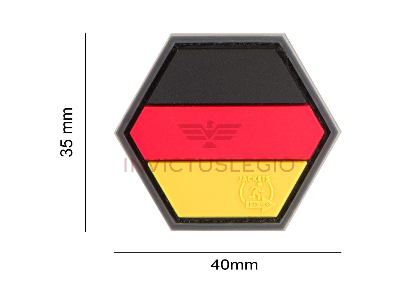JTG GERMAN FLAG HEXAGON RUBBER PATCH - INVICTUSLEGIO