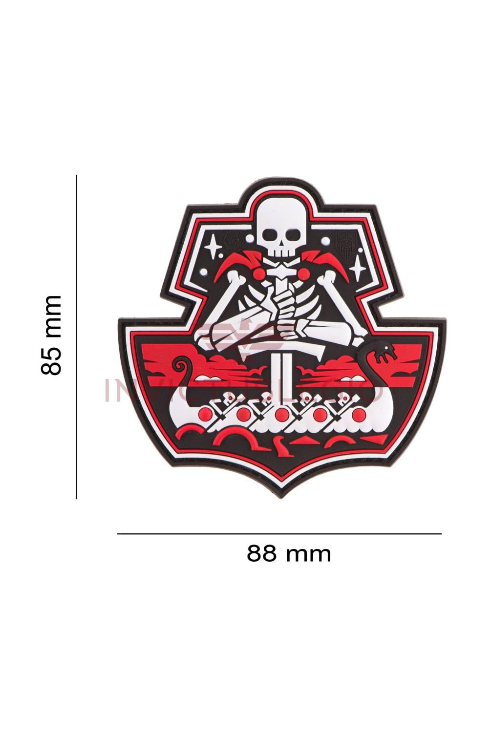 JTG GHOST SHIP SKULL RUBBER PATCH - INVICTUSLEGIO