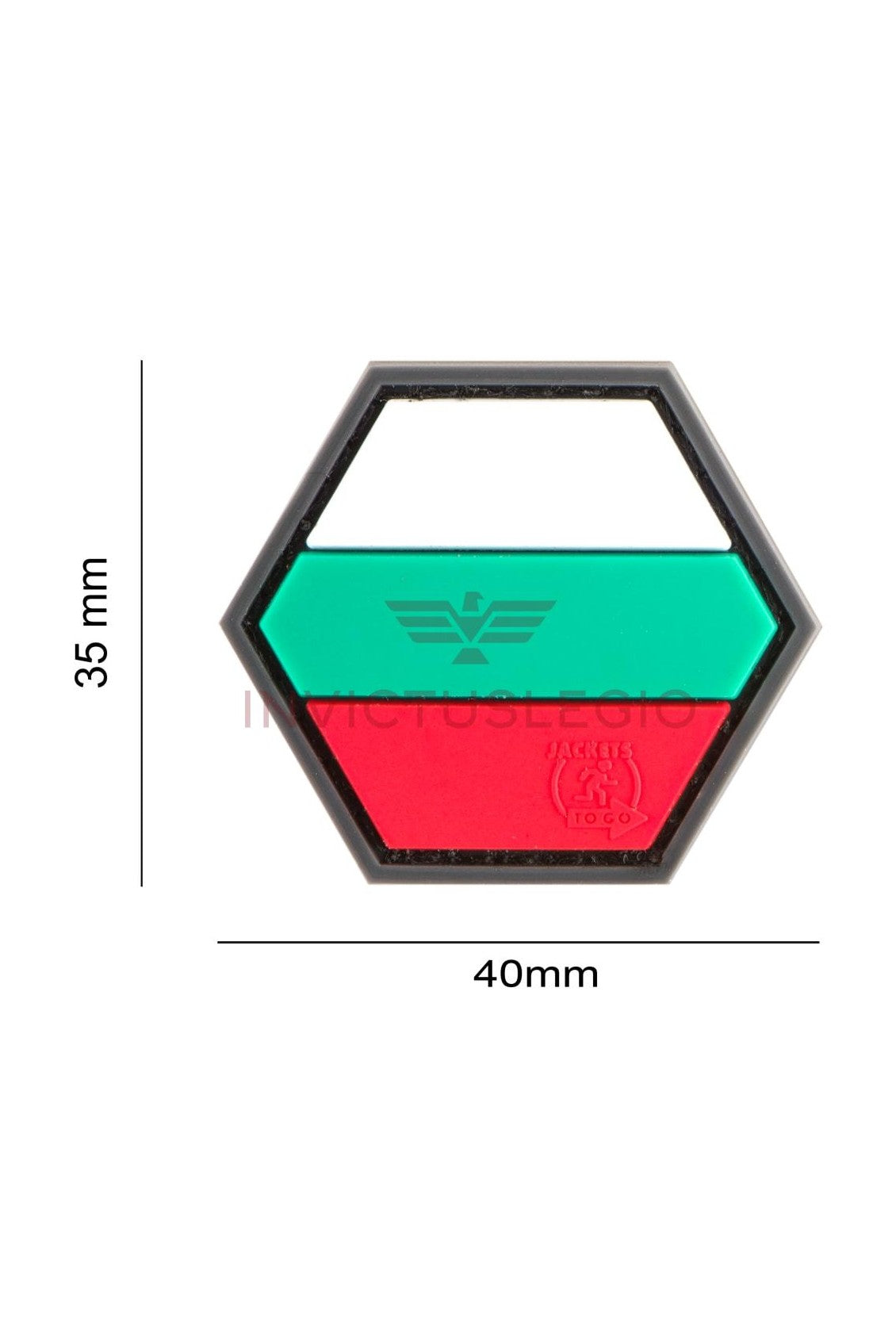 JTG HEXAGON BULGARIAN FLAG RUBBER PATCH - INVICTUSLEGIO