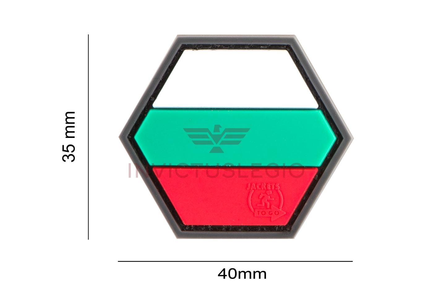 JTG HEXAGON BULGARIAN FLAG RUBBER PATCH - INVICTUSLEGIO