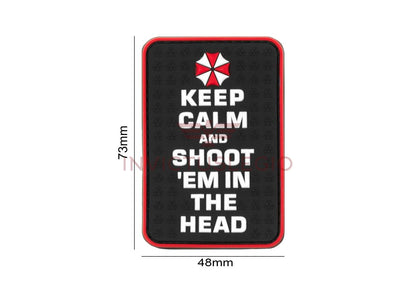 JTG KEEP CALM AND SHOOT RUBBER PATCH - INVICTUSLEGIO