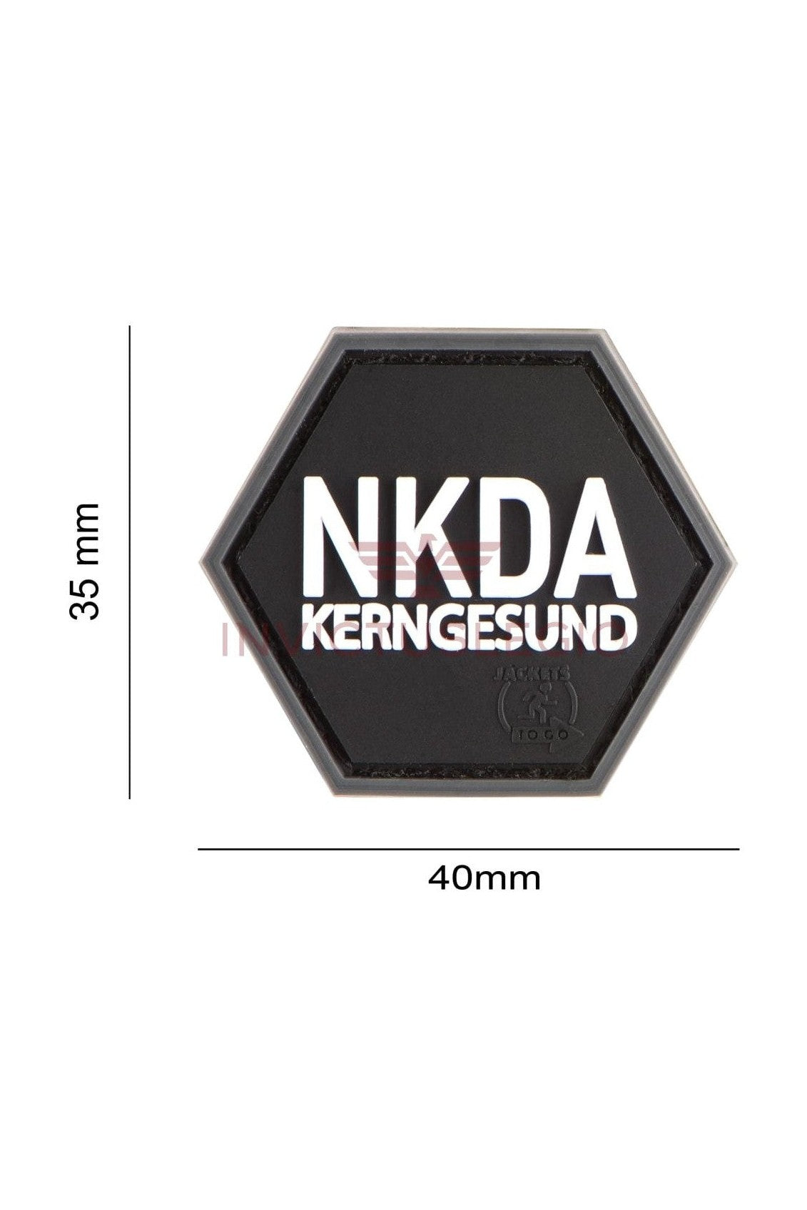 JTG NKDA KERNGESUND HEXAGON RUBBER PATCH - INVICTUSLEGIO