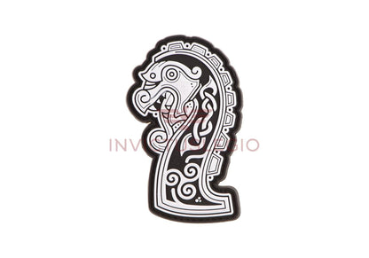 JTG NORTHMAN DRAGON SHIP HEAD RUBBER PATCH - INVICTUSLEGIO