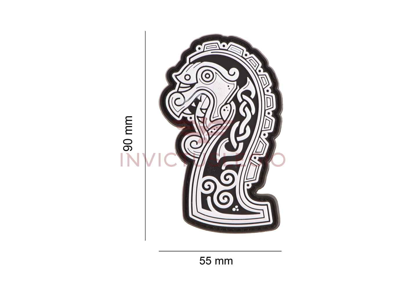 JTG NORTHMAN DRAGON SHIP HEAD RUBBER PATCH - INVICTUSLEGIO