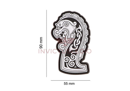 JTG NORTHMAN DRAGON SHIP HEAD RUBBER PATCH - INVICTUSLEGIO