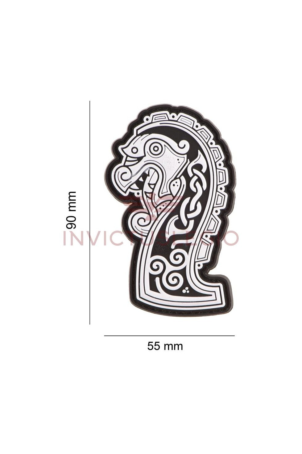 JTG NORTHMAN DRAGON SHIP HEAD RUBBER PATCH - INVICTUSLEGIO